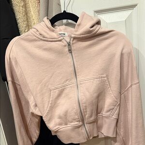 Garage Blush Pink Zip-Up Hoodie